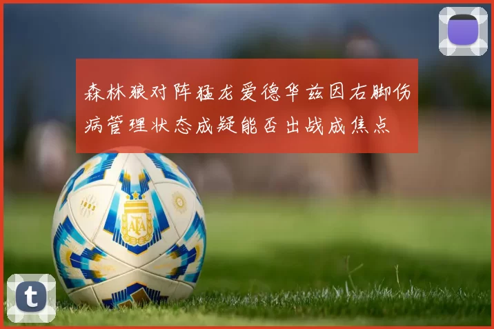 森林狼对阵猛龙爱德华兹因右脚伤病管理状态成疑能否出战成焦点